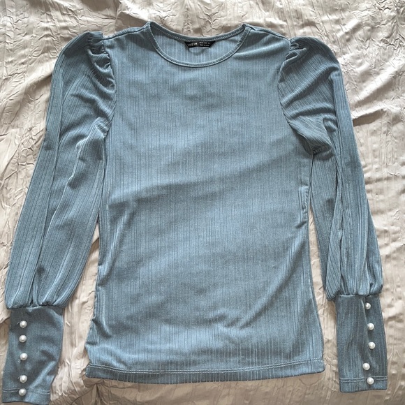Puff Sleeve Top | Women’s Long Sleeve T Shirt - Picture 6 of 9